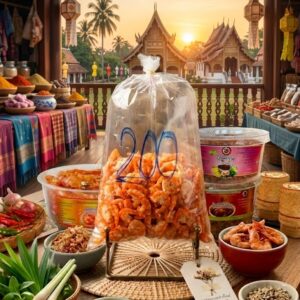 น้ำพริกกุ้ง กุ้งเสียบ กุ้งหวาน กุ้งแห้ง แม่อรวรรณ